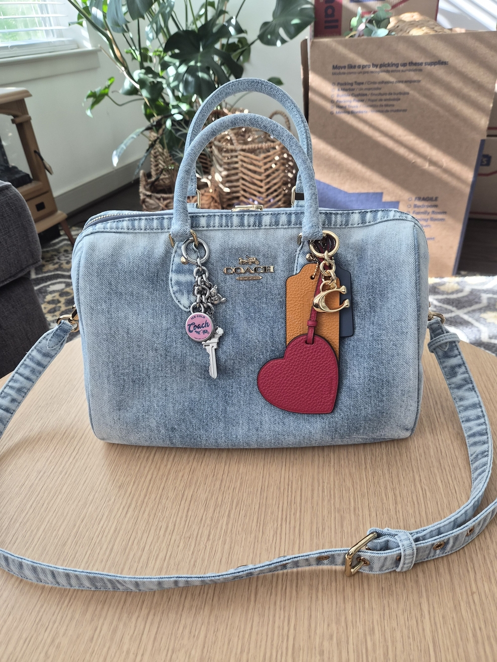 Coach Loved Denim Large Rowan